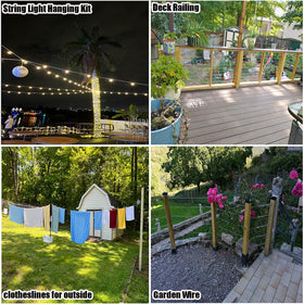 YingYa BIS deck cable railing setup for sturdy outdoor spaces