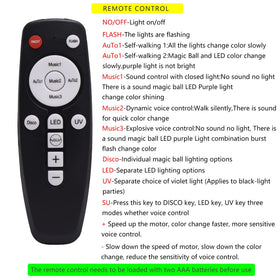 YINPKTEO USB powered disco ball light for plug and play setup.