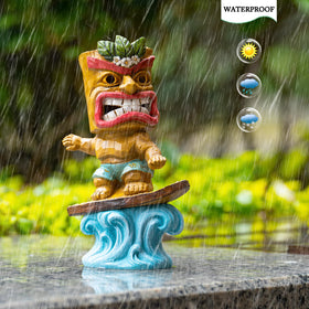 Yiosax tiki bar decor figurine adds playful character to gardens