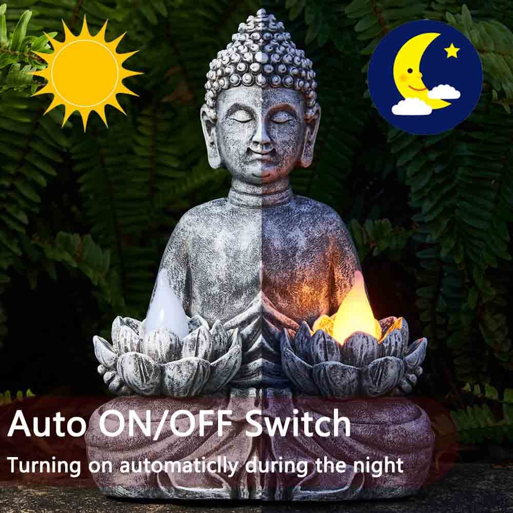 Yiosax waterproof Buddha garden decor for year round use
