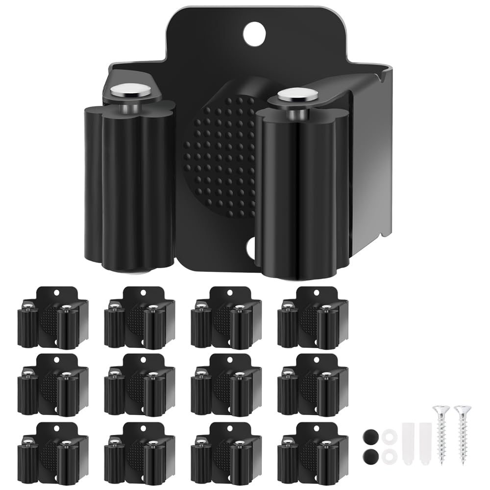 Yiows stainless steel broom holder wall mount keeps tools organized and rust-free.