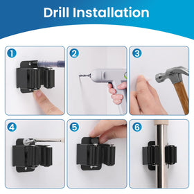 Yiows heavy-duty mount bracket provides sturdy storage for garage tools.