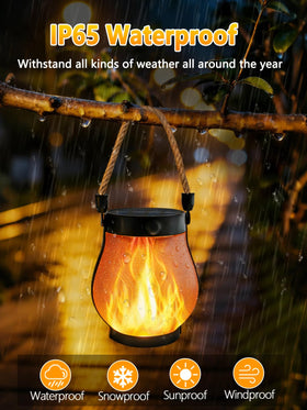 YIQU Gen2 lantern offers lifelike flicker in dancing flame mode for outdoor gatherings.
