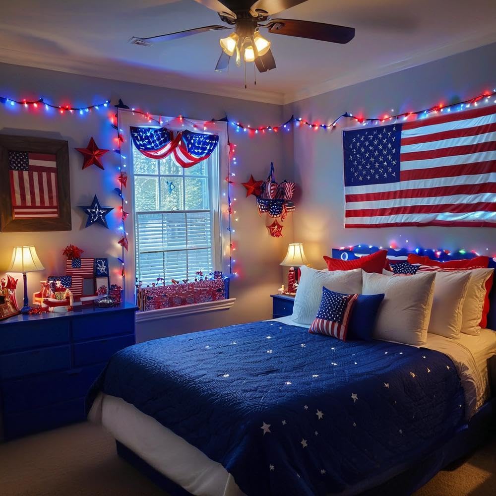 YIQU RGB LED string lights offer 16 million colors for festive customization.