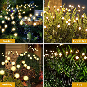 YIQU Solar Firefly Lights create magical ambiance for parties or weddings.