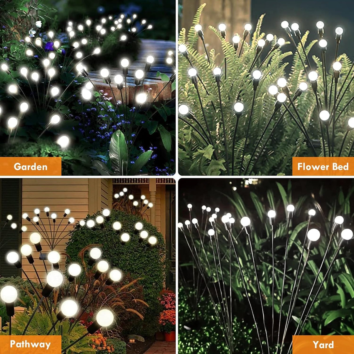 YIQU Solar Firefly Lights bring festive charm to outdoor spaces