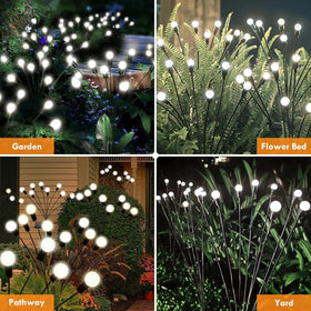 YIQU Solar Firefly Lights bring festive charm to outdoor spaces