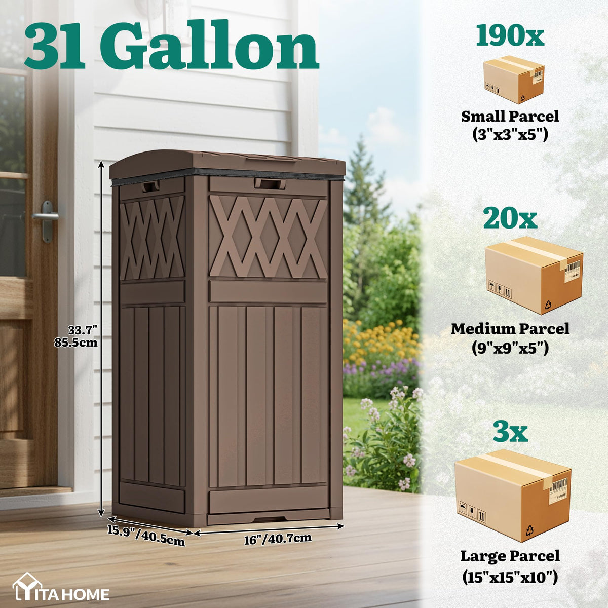 YITAHOME Deliveries sign on the front of the box