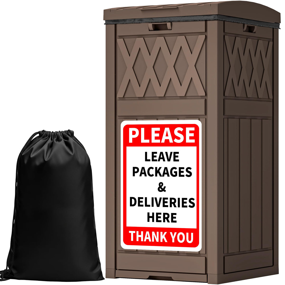 YITAHOME package box lid-open showing easy access for deliveries