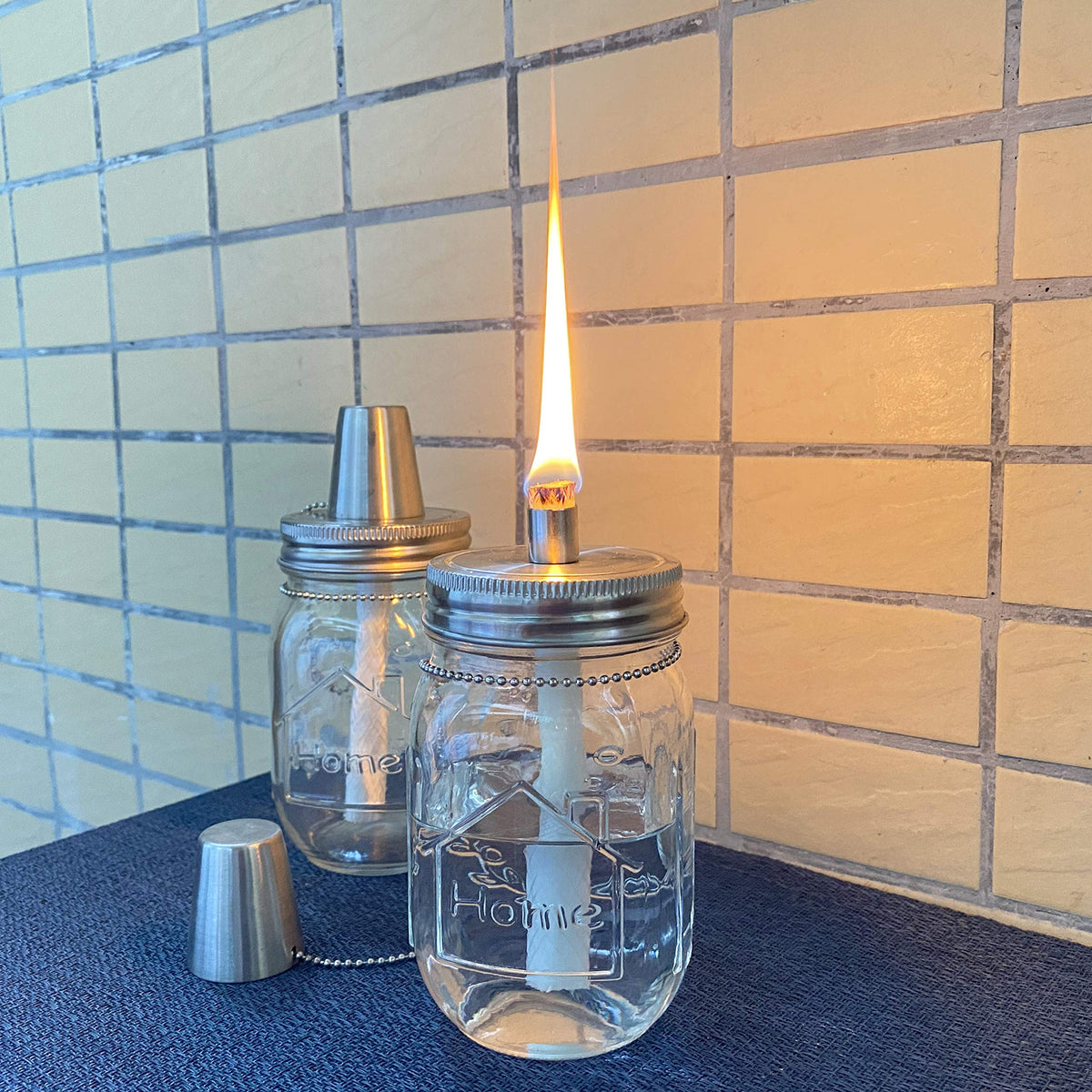 Protective tubes keep wick areas safe while adding a polished finish.