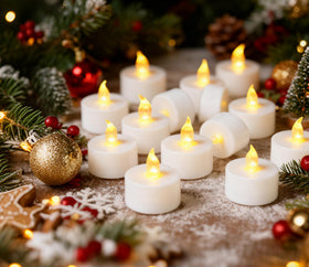 YIWER LED candles come with batteries included for ready-to-use ambiance.