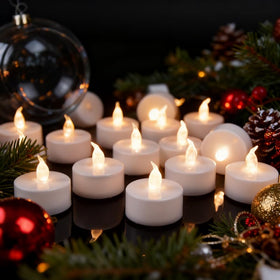 YiWER flameless candles in a 50-pack ensure safe party ambiance.