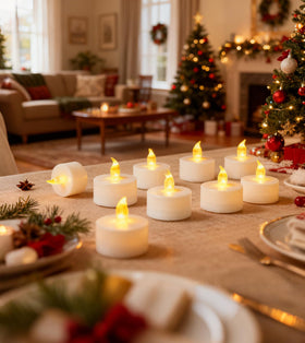 YIWER flameless candles are safe for bedrooms and bathrooms.