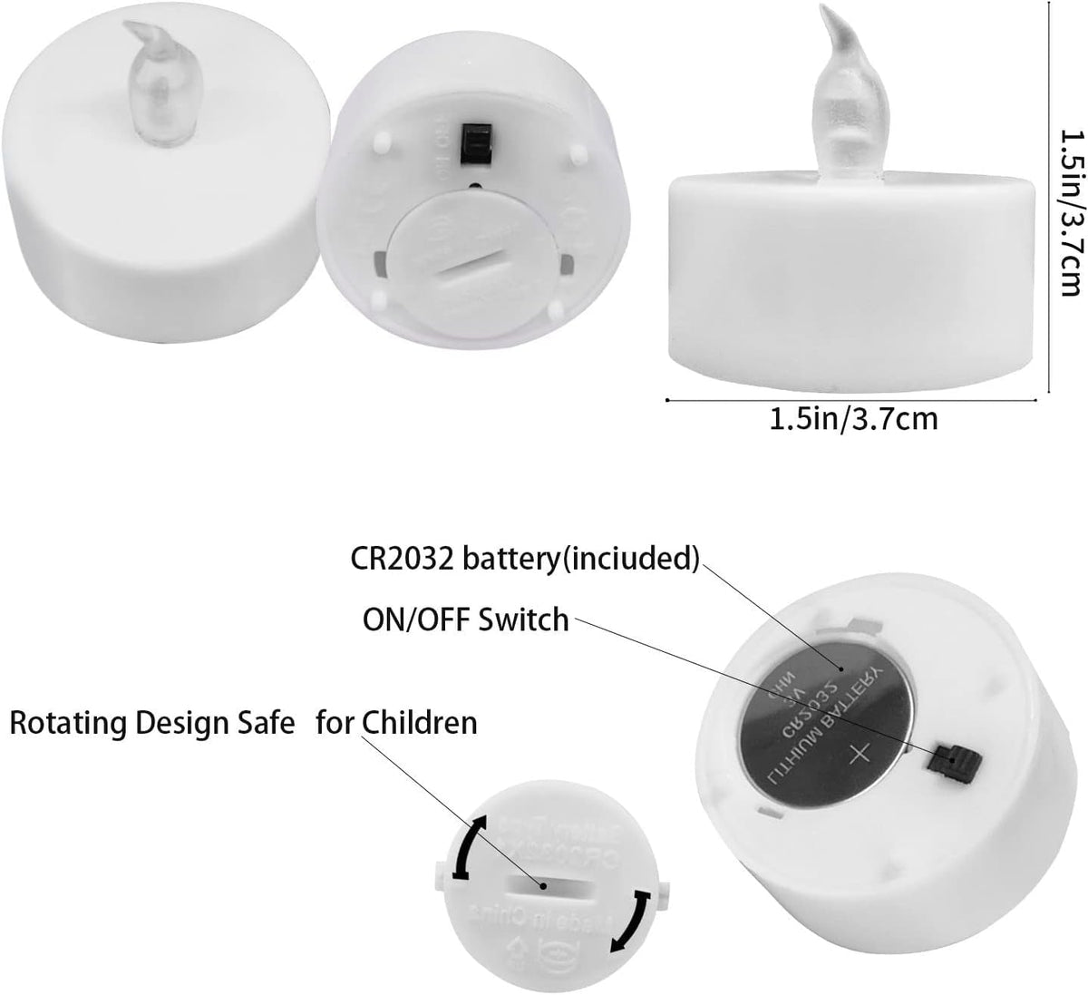 YiWER tea lights provide safe, mess-free ambience in living spaces.