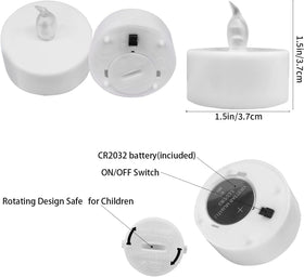 YiWER tea lights provide safe, mess-free ambience in living spaces.