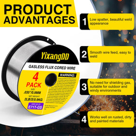 YixangDD high slag coverage minimizes spatter for tidy joints.