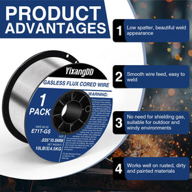 YixangDD low spatter welding wire reduces post-weld cleanup and improves appearance.