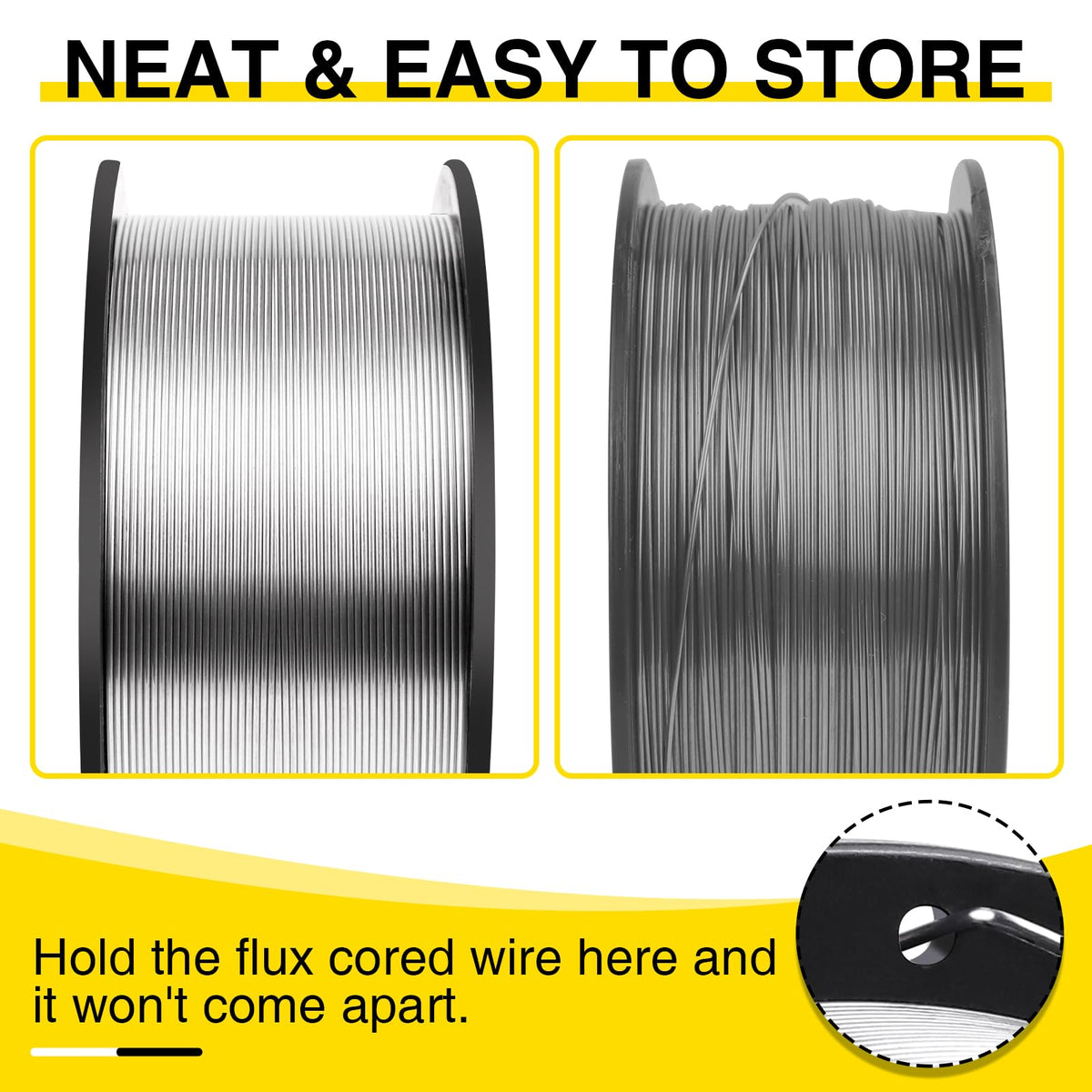 YixangDD outdoor welding setup using gasless flux core for windy conditions