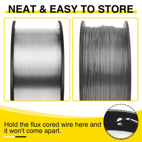 YixangDD outdoor welding setup using gasless flux core for windy conditions