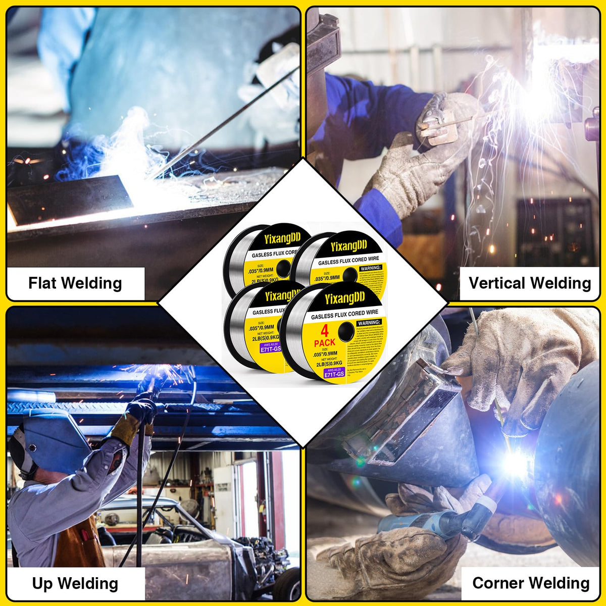 YixangDD compatible with a wide range of welders and metals.