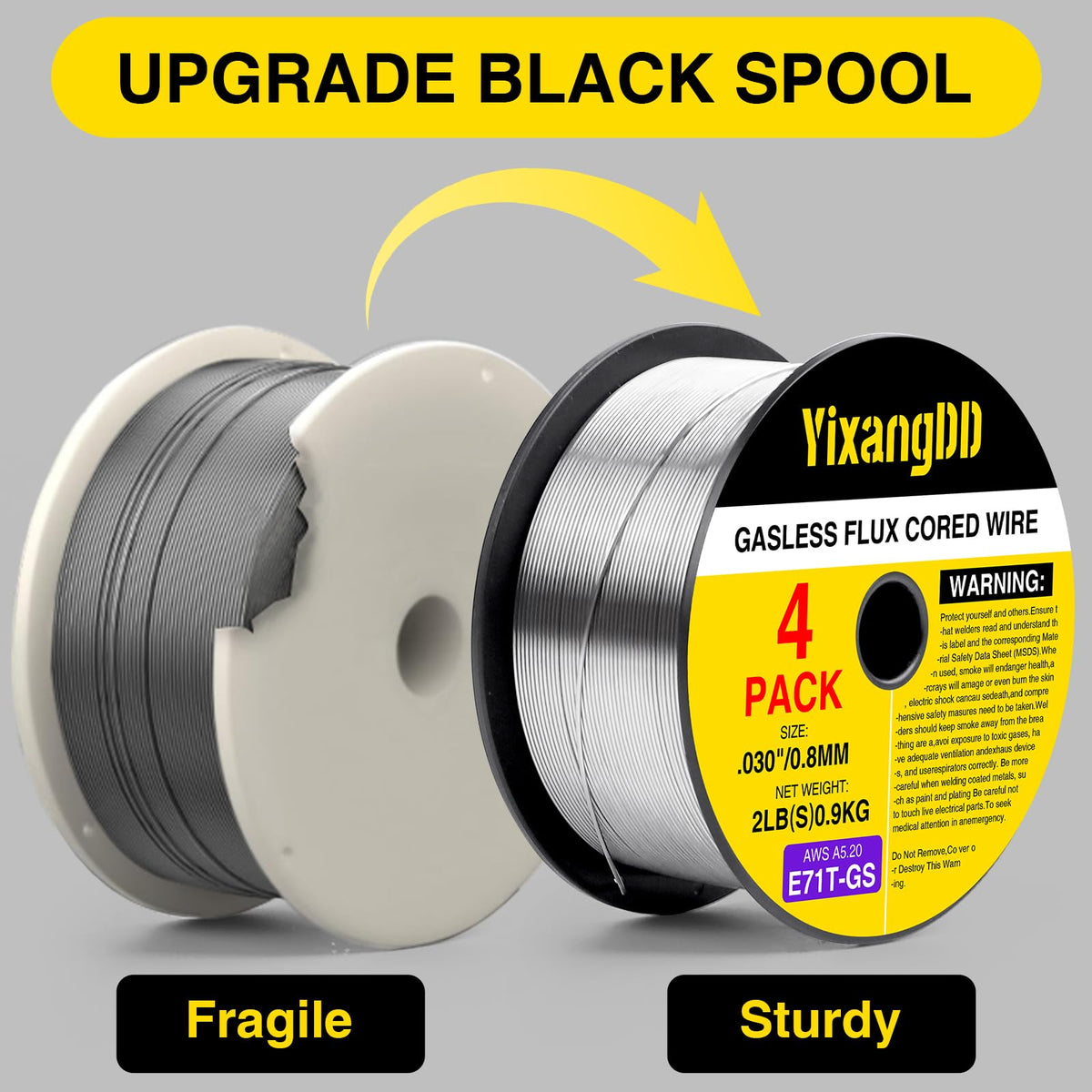 YixangDD weld bead and slag removal highlights easy cleanup after welding