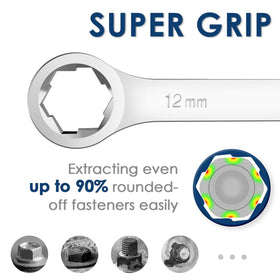 YIYEIE 12x13mm wrench focus emphasizes secure grip and bolt extraction