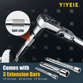 YIYEIE 72-tooth mechanism provides smooth operation with small swing