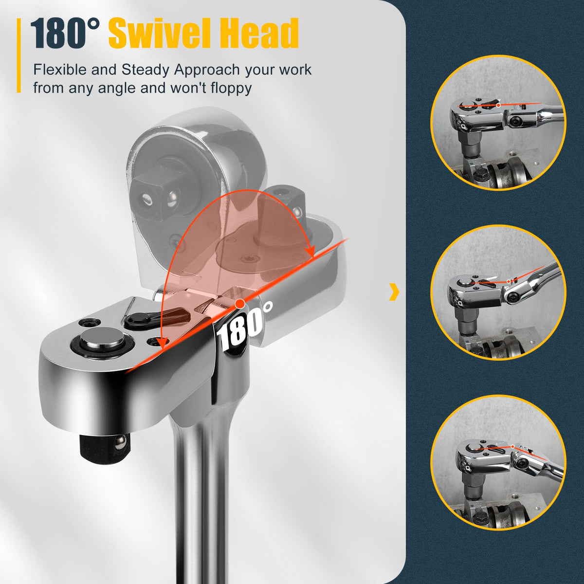 YIYEIE extension bar increases leverage for difficult angles