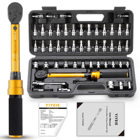 YIYEIE master bike torque wrench set with case and full tool assortment for precise adjustments.