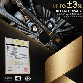 YIYEIE dual-range scale supports precise setting from 10 to 160 ft-lb (10-227 Nm).