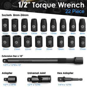 YIYEIE 6-point impact socket set enables quick, secure bolt tightening