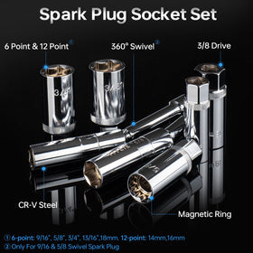 YIYEIE extra-long 9/16 and 5/8 inch sockets for deep access