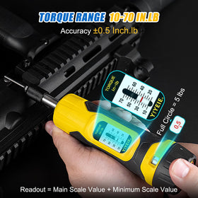 YIYEIE torque screwdriver set bits: corrosion-resistant S2 steel blades for durable service.