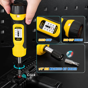 YIYEIE torque screwdriver set quick-release: fast bit swaps for efficient work.