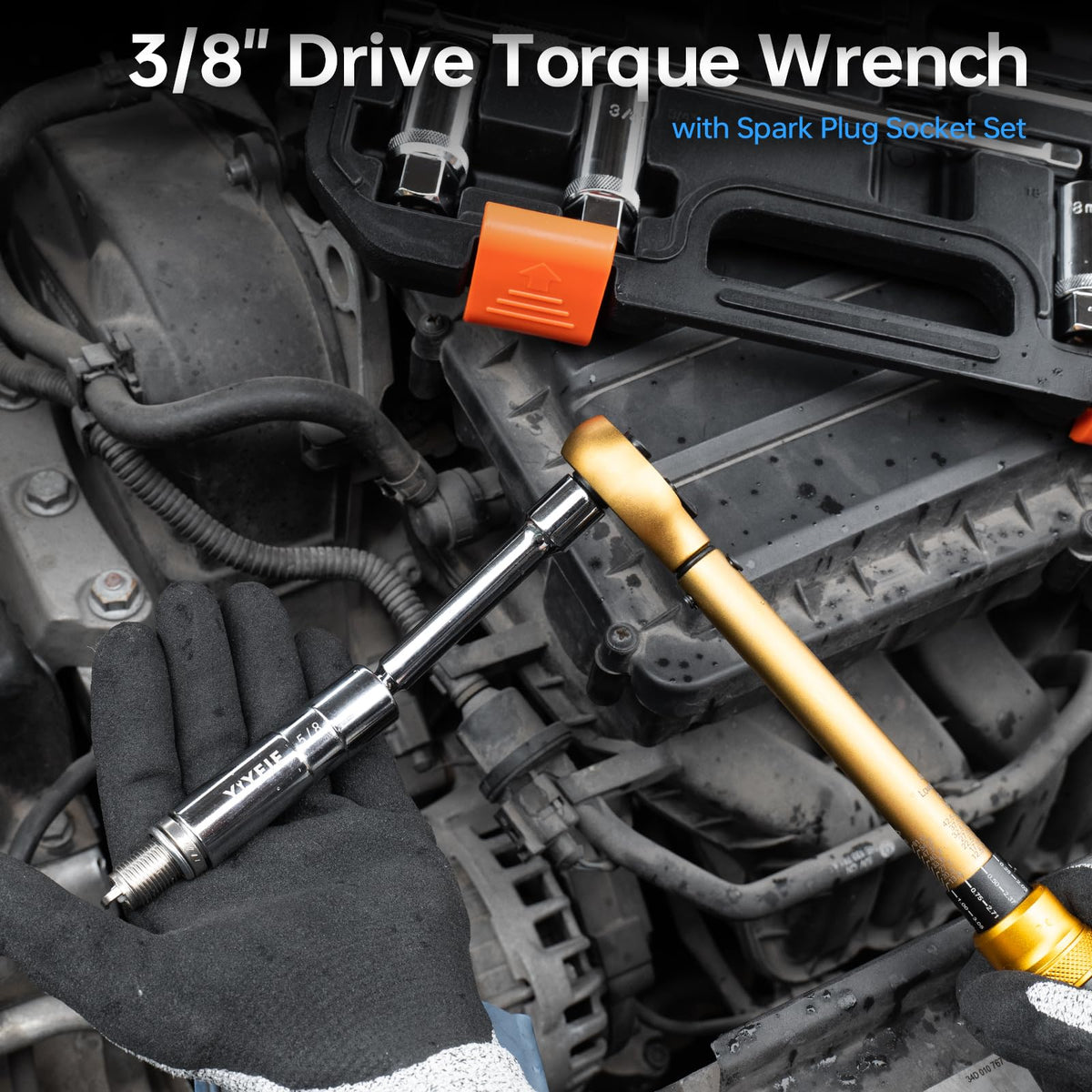 YIYEIE universal joint and extension bar for flexible reach