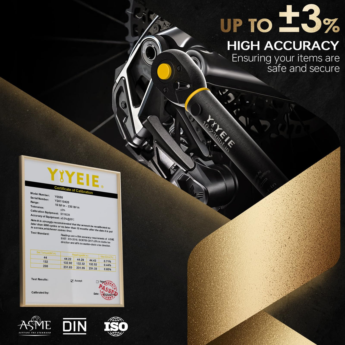 YIYEIE 72-tooth head delivers smooth dual-direction operation for quick socket changes.