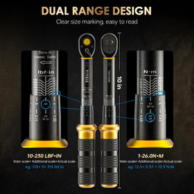 YIYEIE torque wrench torque-dial highlights precise numeric values for consistent bike adjustments.