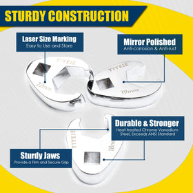 YIYEIE chrome vanadium finish resists corrosion and stays polished.
