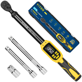 YIYEIE digital torque wrench with 3/8-drive display for precise torque control.