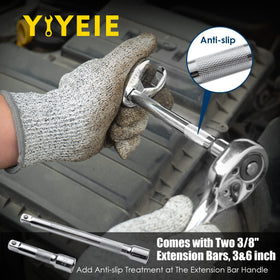 YIYEIE flare-nut head design protects fasteners from damage.