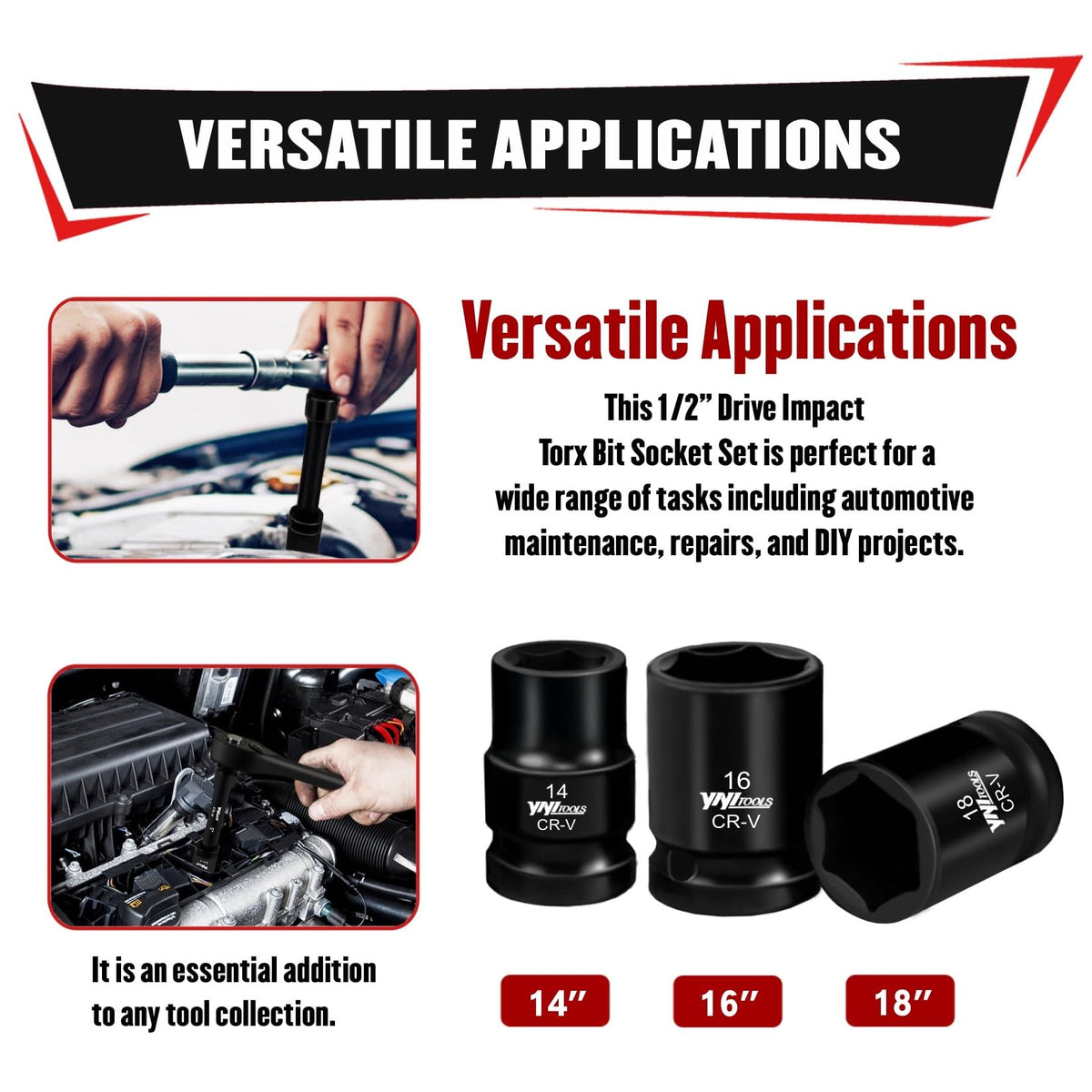 YIYITOOLS ideal for automotive maintenance and DIY projects