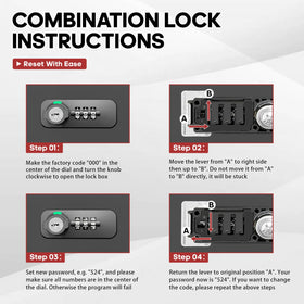 YIYITOOLS fireproof lock box travel-ready and portable for secure transport.