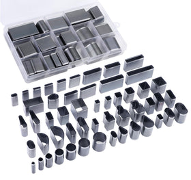Yizzvb 52-shape leather hole punch set for belts and crafts with varied shapes