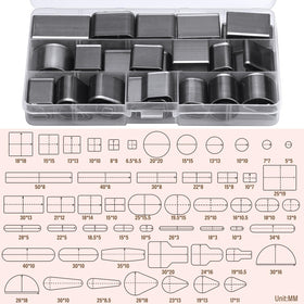Yizzvb hollow punch cutters stored neatly in a sturdy box for portability