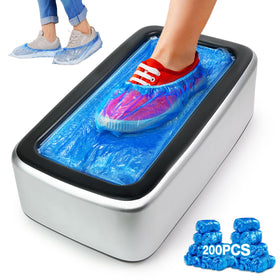 YJDayy shoe cover dispenser front view highlights compact design for clean indoor spaces.