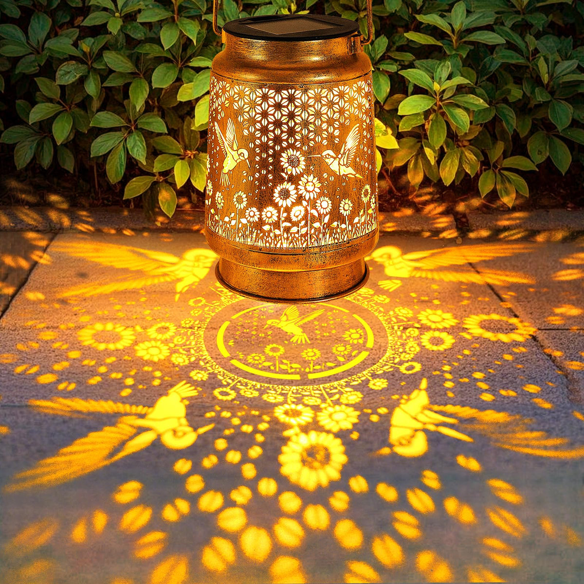 YJFWAL IP65 waterproof brass coating withstands rain and snow for year-round decor.