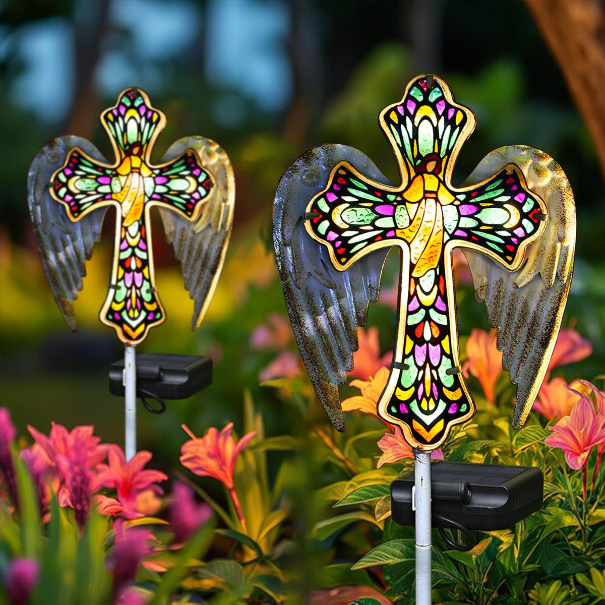 YJFWAL IP65 waterproof cross light designed for outdoor use in any weather