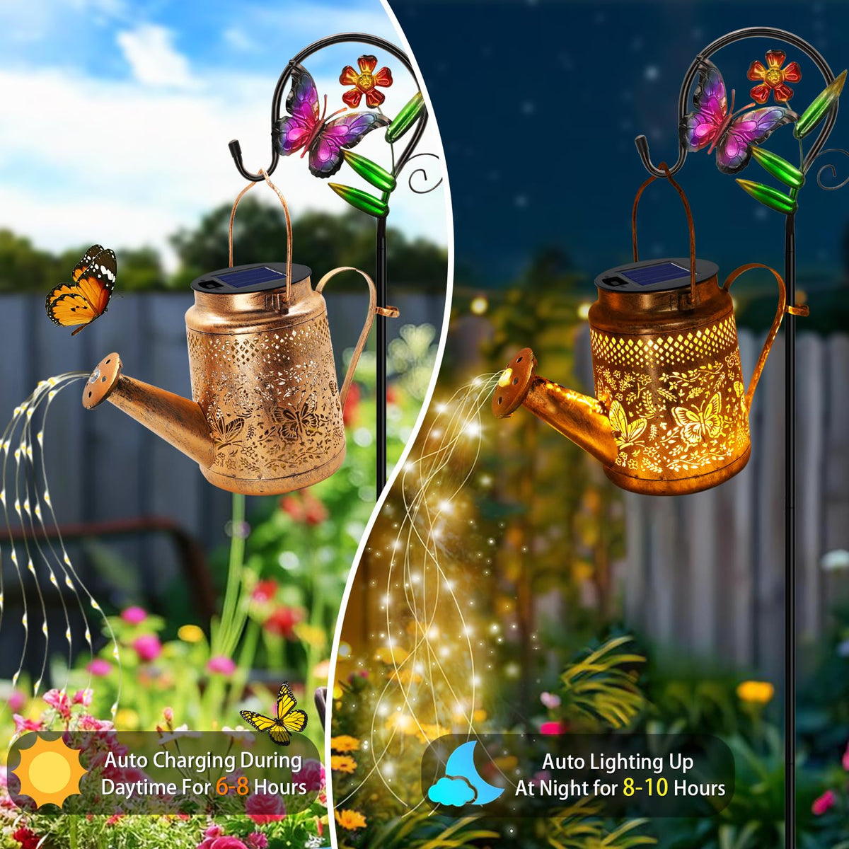 YJFWAL warm white LED butterfly lights create cozy evening spaces