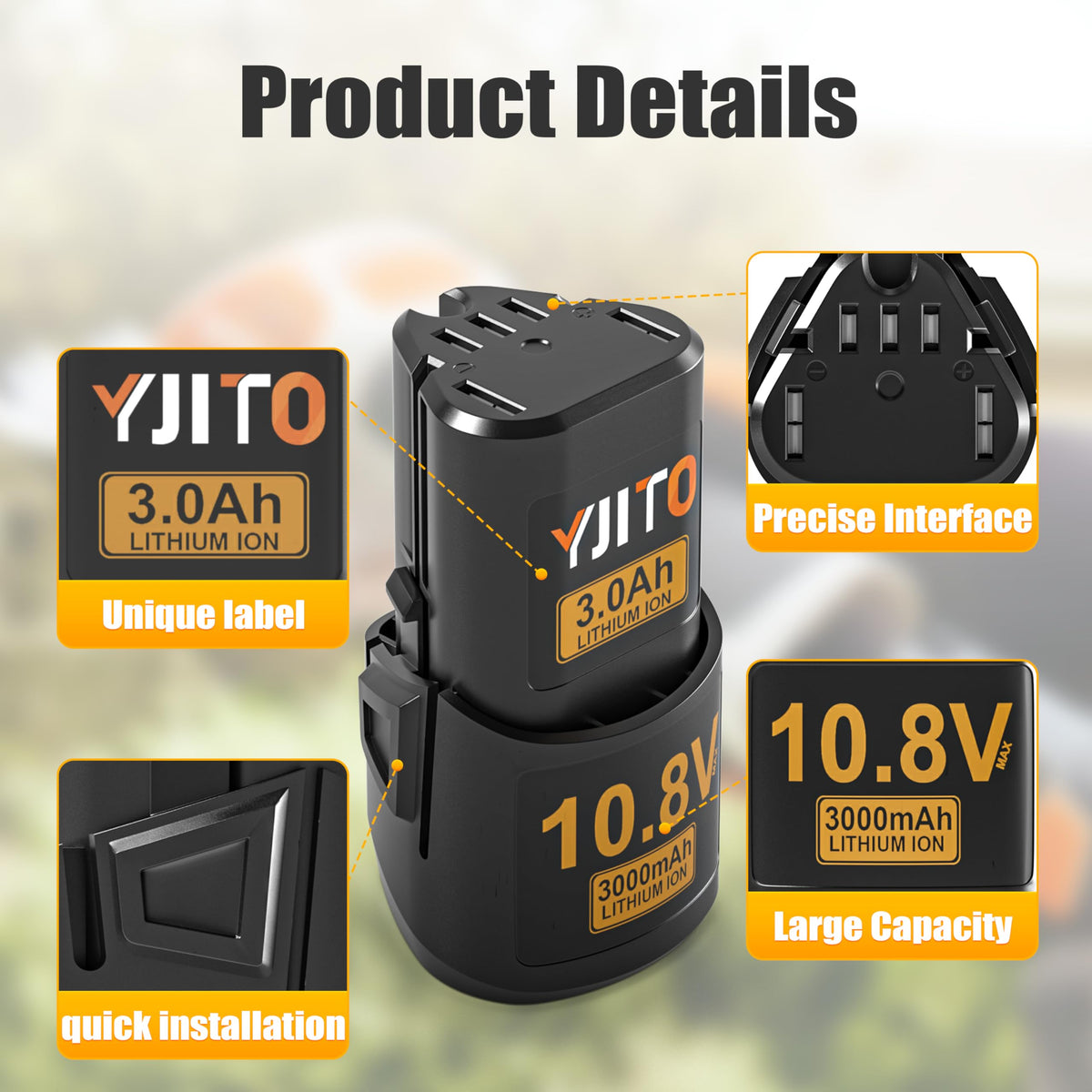 YJITO reliable performance for yard tasks and trimming.