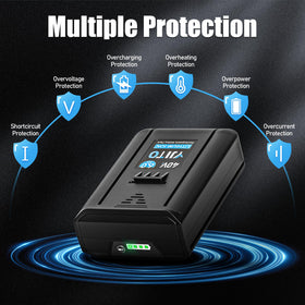 YJITO battery pack back view reveals smart safety features